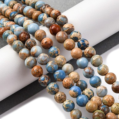 Dyed Natural Regalite/Imperial Jasper/Sea Sediment Jasper Beads Strands G-B124-C02-15-1