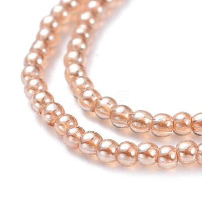 Electroplate Glass Beads Strands EGLA-K014-A-PL02-1