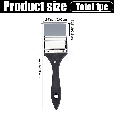1Pc Silicone Brushes with Wooden Handle AJEW-GF0012-92B-1