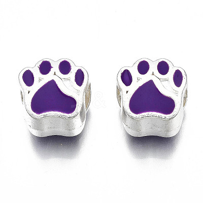 Alloy Enamel European Beads MPDL-T005-003C-RS-1