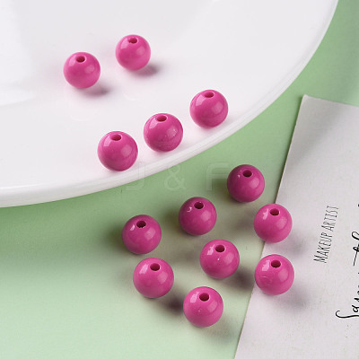 Opaque Acrylic Beads MACR-S370-C10mm-A13-1