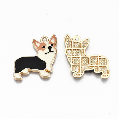 Alloy Enamel Pendants X-ENAM-N055-002-NR-1