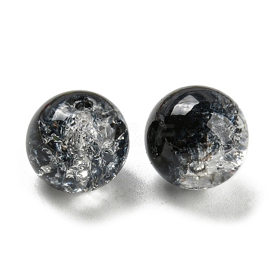 Transparent Crackle Glass Beads GLAA-L046-01A-19-1
