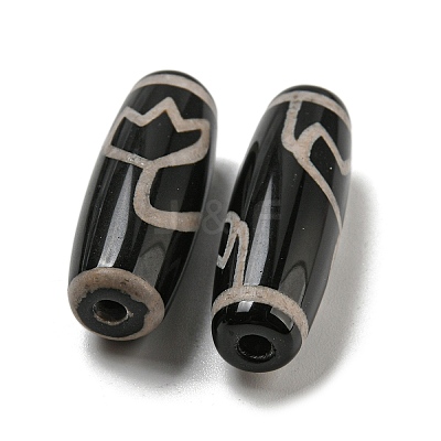 Tibetan Style dZi Beads Strands G-P526-B01-1