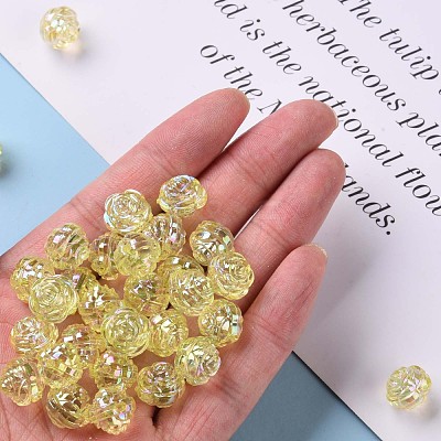Transparent Acrylic Beads TACR-S154-33C-915-1
