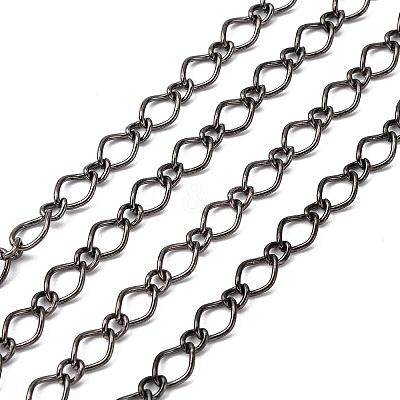 Iron Handmade Chains Figaro Chains Mother-Son Chains CHSM003Y-B-1