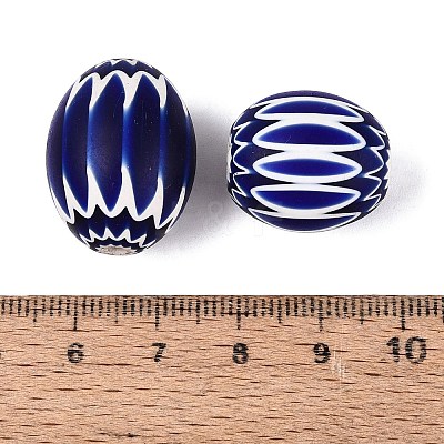 Handmade Millefiori Glass Barrel Beads LA-N002-18C-1