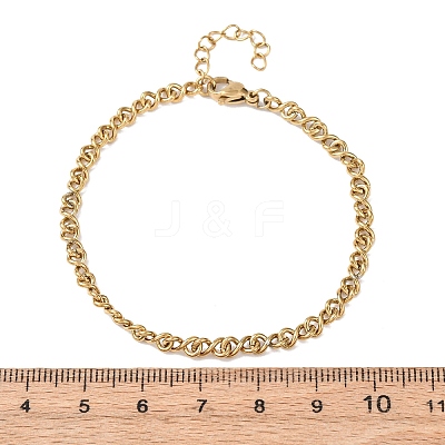 304 Stainless Steel Chain Bracelets BJEW-P376-03G-1