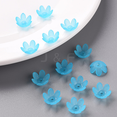 Frosted Acrylic Bead Caps MACR-S371-07A-755-1