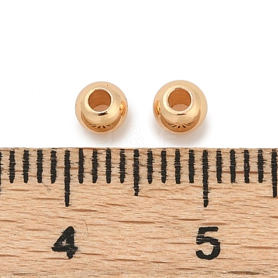 Brass Beads KK-E070-01H-14G-RS-1