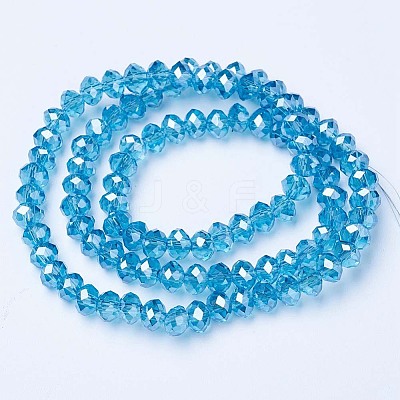 Electroplate Glass Beads Strands EGLA-A034-T3mm-A13-1