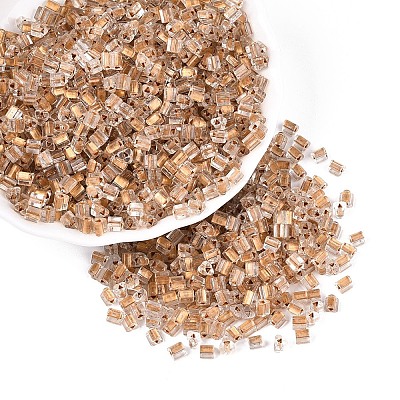 Transparent Inside Colours Glass Seed Beads SEED-T007-13A-1