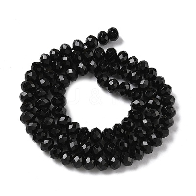 Natural Black Onyx Bead Strands G-D344-A19-02-1