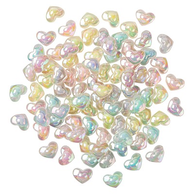 150Pcs 5 Colors Transparent Acrylic Beads TACR-LS0001-09-1