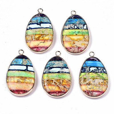 Natural Regalite/Imperial Jasper/Sea Sediment Jasper Pendants X-G-S359-192-1