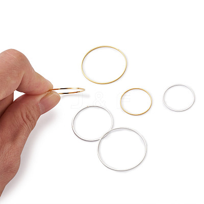 Brass Linking Rings KK-YS0001-03-1