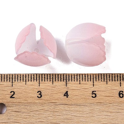Simulation Lotus Shape Acrylic Bead Cap SACR-A008-03-1
