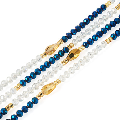 Glass Beaded Adjustable Waist Chains for Women AJEW-TA0005-78A-1