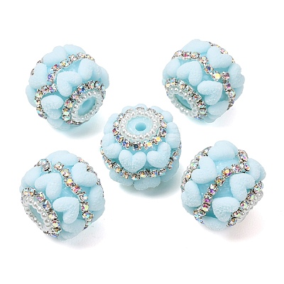 Rwsin & Acrylic & ABS Imitation Pearl Beads RE-CBA1913-03D-1