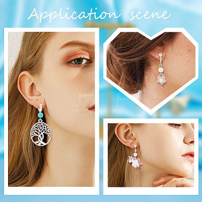 18Pcs 3 Style Brass Clip-on Earring Findings FIND-SC0003-96S-1
