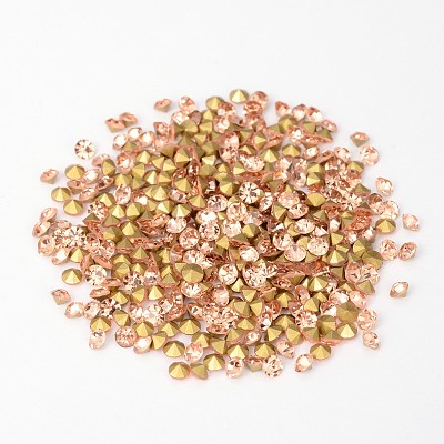 Back Plated Grade A Diamond Glass Pointed Rhinestone RGLA-SS6-023-1