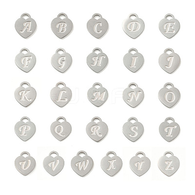 26Pcs 304 Stainless Steel Pendants FIND-M017-01P-1
