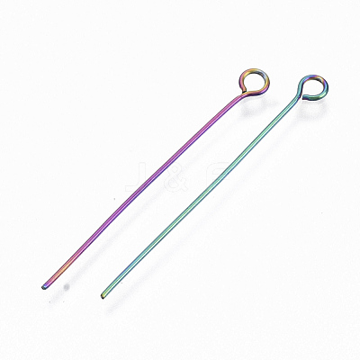 Ion Plating(IP) 304 Stainless Steel Eye Pins STAS-Q234-35mm-01-1