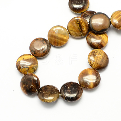 Natural Tiger Eye Stone Bead Strands G-S110-15-1