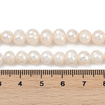 Natural Cultured Freshwater Pearl Beads Strands PEAR-I007-07Y-05A-1