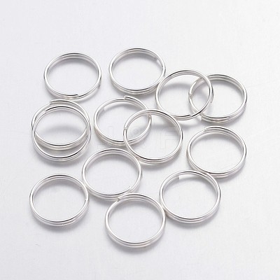 Silver Color Plated Iron Split Rings X-JRDS10mm-1