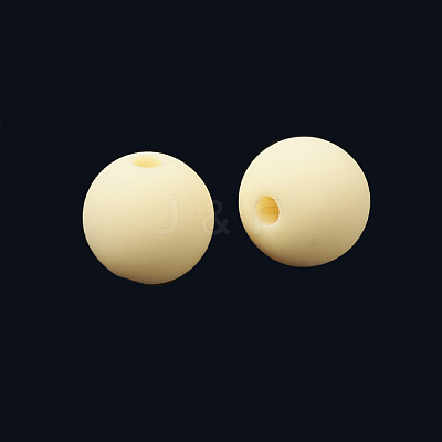 Rubberized Style Acrylic Beads MACR-S281-47-6mm-1