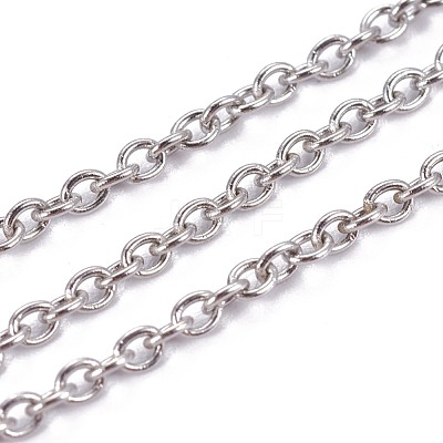 Tarnish Resistant 304 Stainless Steel Cable Chain STAS-I107-14P-1