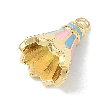 Brass Enamel Pendants KK-I476-28A-G01-1