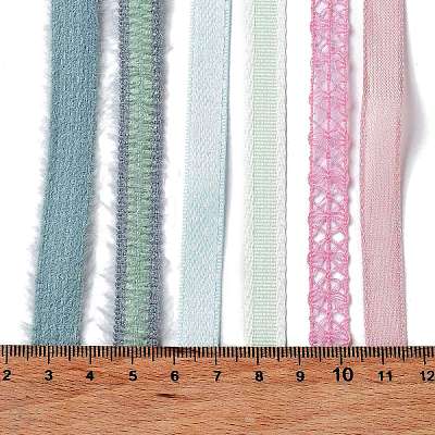 18 Yards 6 Colors Polyester Ribbon SRIB-C001-B12-1