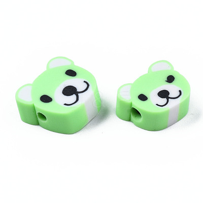 Handmade Polymer Clay Beads CLAY-S096-004F-1
