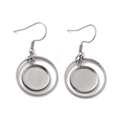 Tarnish Resistant 201 Stainless Steel Earring Hooks STAS-Z036-01P-1
