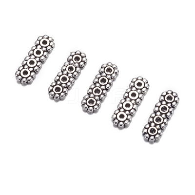 4-Hole Tibetan Style Alloy Spacer Bars LS-A1110Y-NF-1