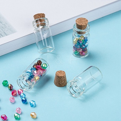 Glass Jar Bead Containers CON-BC0004-02-1