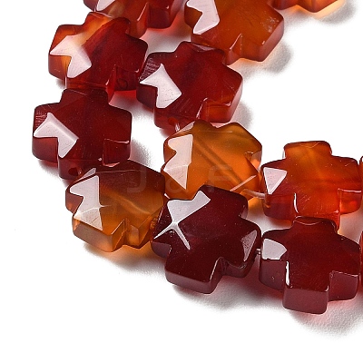 Natural Red Agate Beads Strands G-K357-C05-01-1
