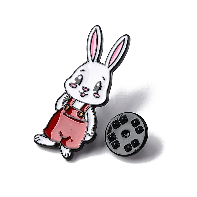 Rabbit Enamel Pins JEWB-D300-02EB-03-1