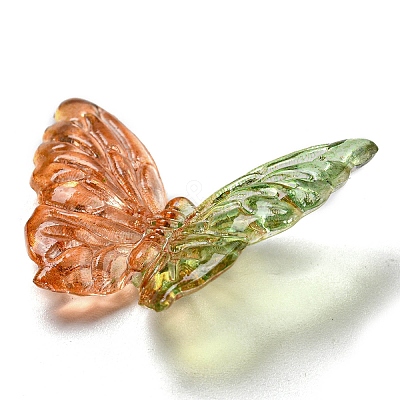 Two Tone Transparent Acrylic Beads X-OACR-E041-06E-1