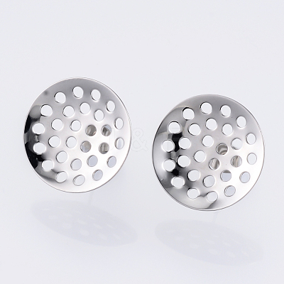 Non-Tarnish 304 Stainless Steel Stud Earring Findings STAS-Q231-03C-A-1