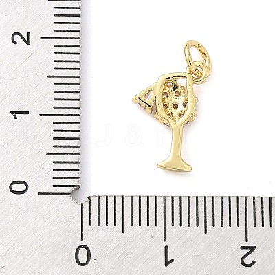Brass Micro Pave Cubic Zirconia Pendants KK-Z120-57B-02-1