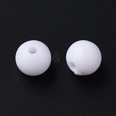 Opaque Acrylic Beads MACR-S370-C8mm-01-1