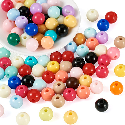 10G Opaque Acrylic Beads SACR-TADJ0001-03D-1