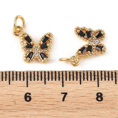 SHEGRACE Brass Micro Pave Cubic Zirconia Charms XGRQ5K654-628G-H-1