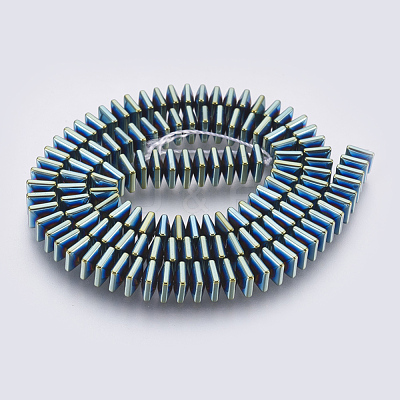 Electroplated Non-magnetic Synthetic Hematite Bead Strand G-E495-08F-1