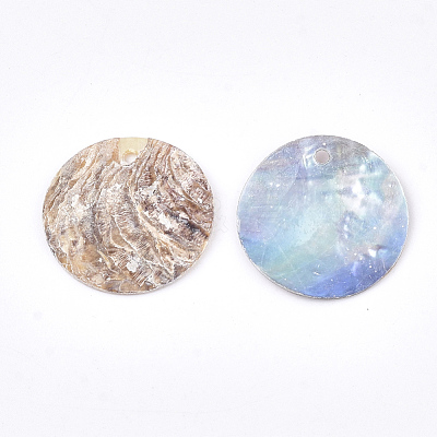 Natural Akoya Shell Pendants SHEL-S274-75A-11-1