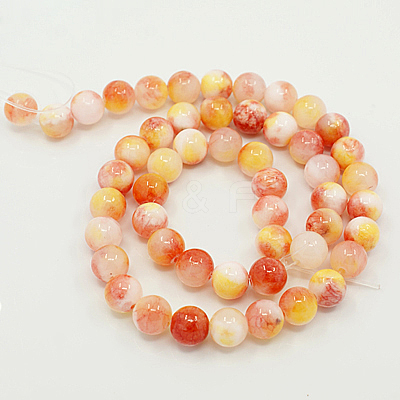 Natural Persian Jade Beads Strands G-D434-6mm-11-1