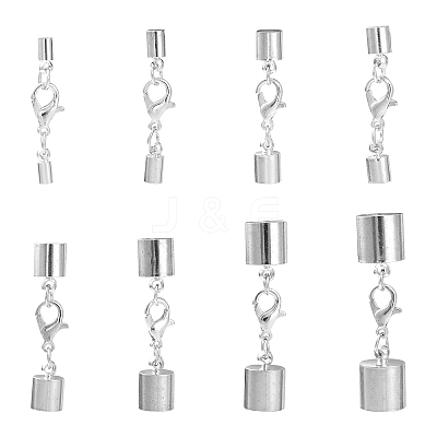 8 Styles Alloy Lobster Claw Clasps FIND-CJ0001-44S-1